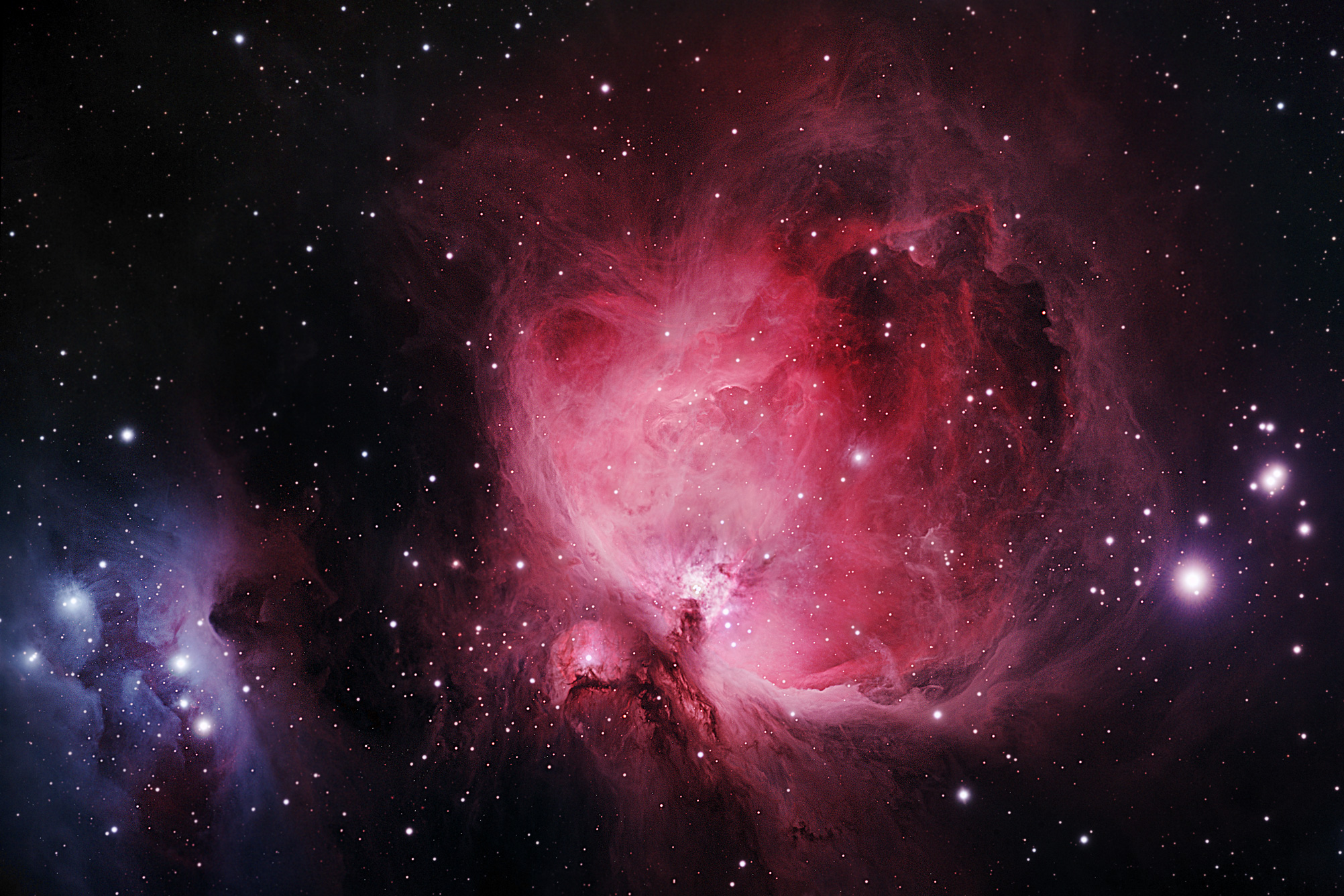 M42 "THE GREAT ORION NEBULA" AND NGC 1977 "THE RUNNING MAN nEBULA" (ORION)